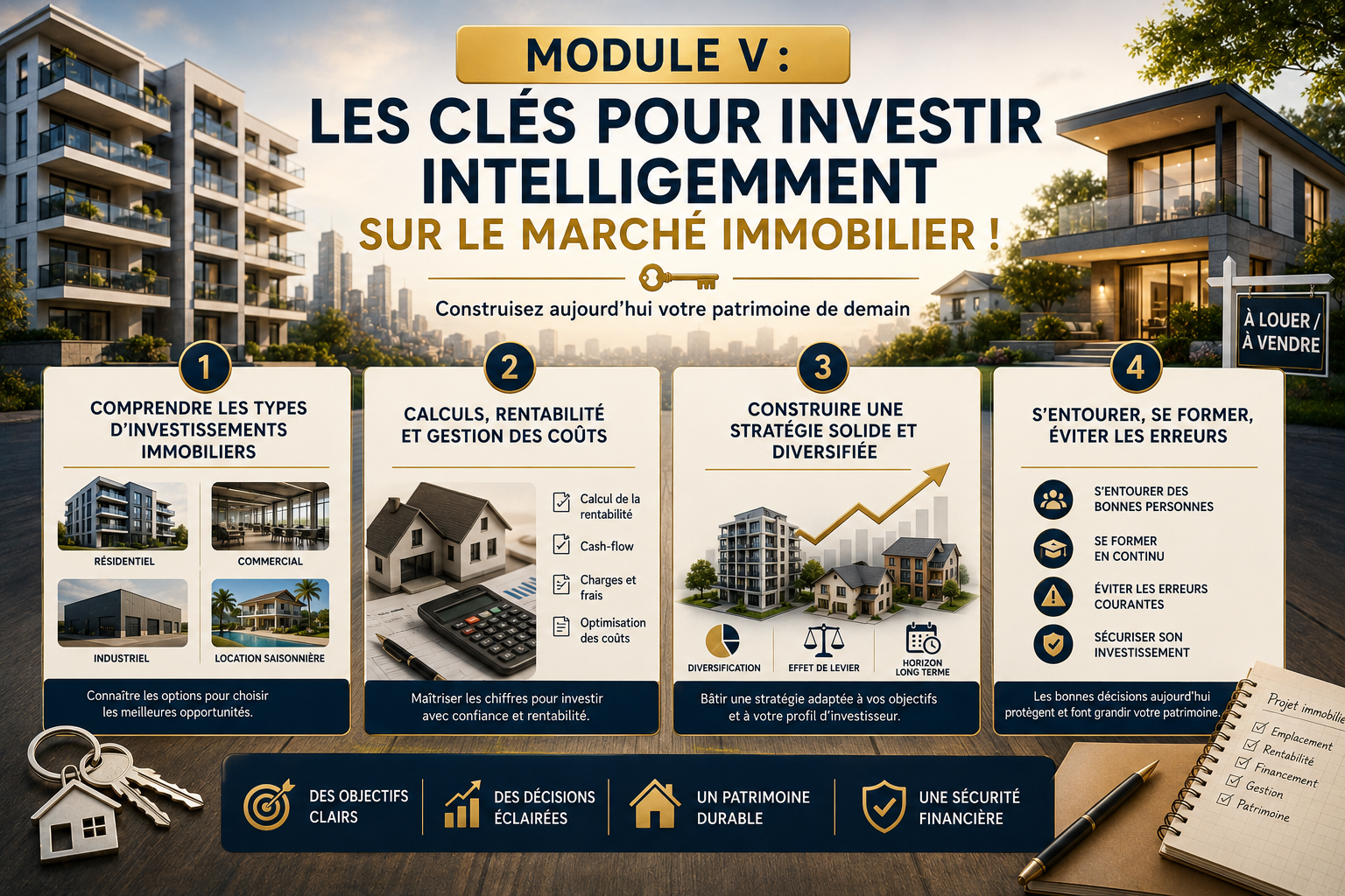 I – Module 5 : Les clés pour investir intelligemment sur le marché immobilier