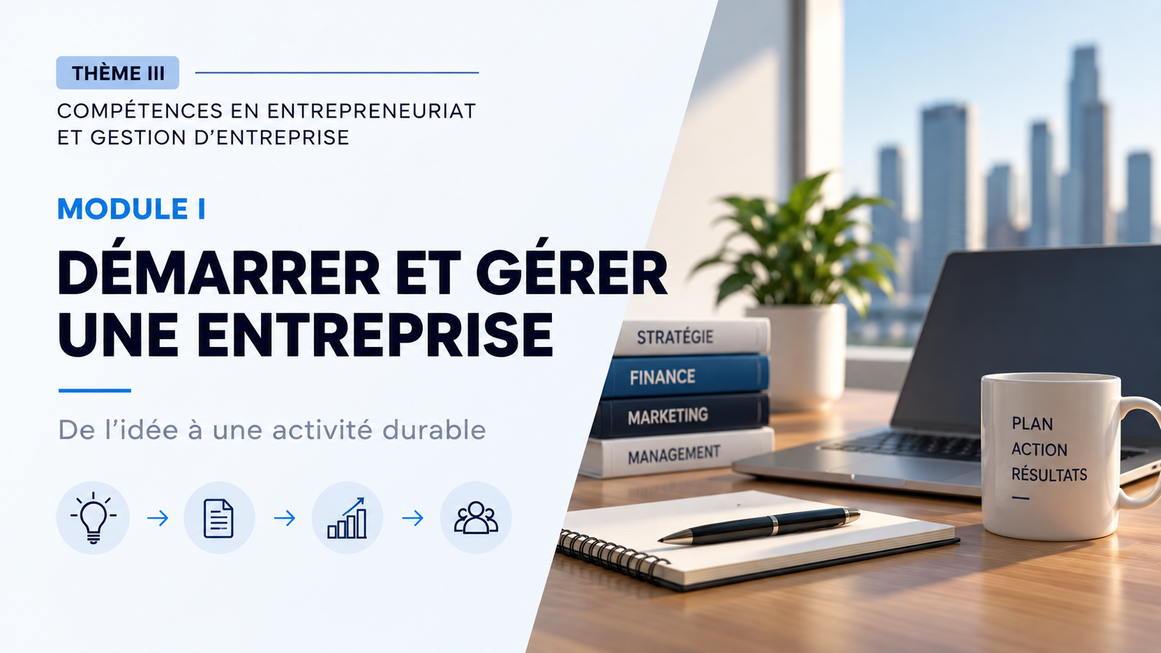 E&G – Module 1 : Démarrer et gérer une entreprise
